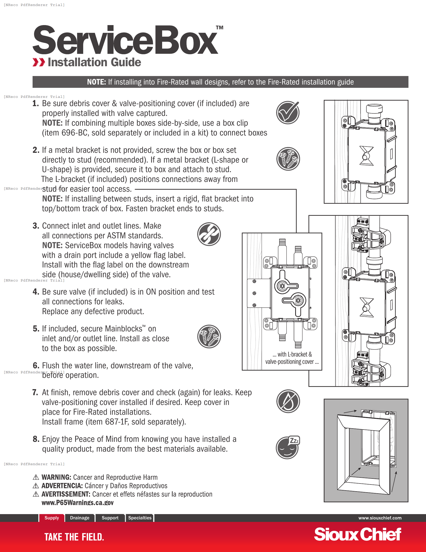 687 SERIES - SERVICEBOX - INSTALLATION GUIDE.PDF Technical Document